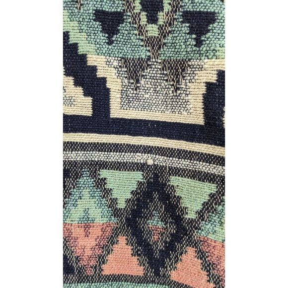 Southwestern Tapestry Blanket Cardigan Jacket Sweater - Size Medium Vintage - Picture 10 of 16